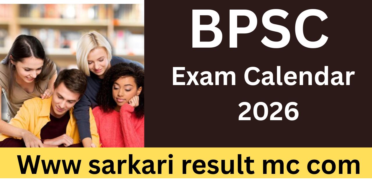 BPSC Exam Calendar 2026 Out Download PDF