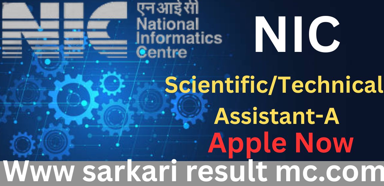 NIC Scientific/Technical Assistant-A Recruitment 2026 – Apply Online for 376 Posts