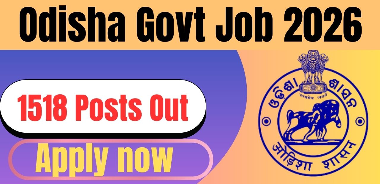Odisha Government Jobs 2026