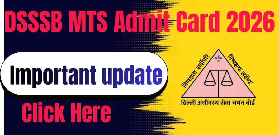 DSSSB MTS Admit Card 2026