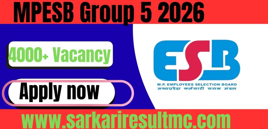 MP ESB Group- 5 Paramedical Recruitment 2026