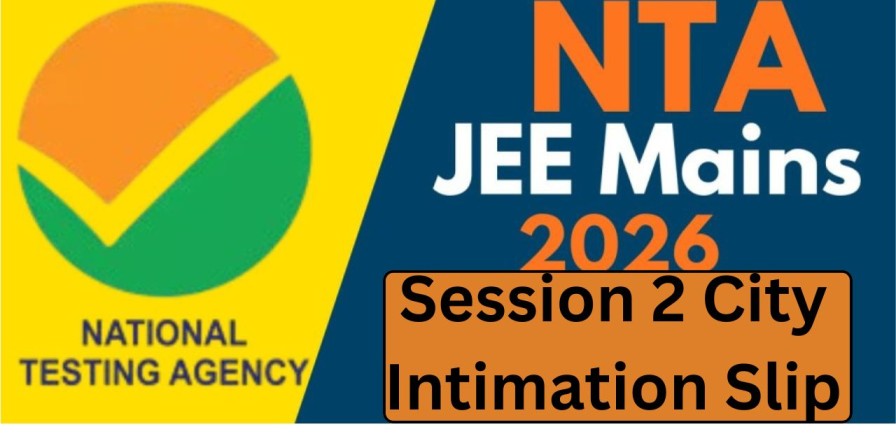NTA JEE Mains Session II Exam City Details 2026