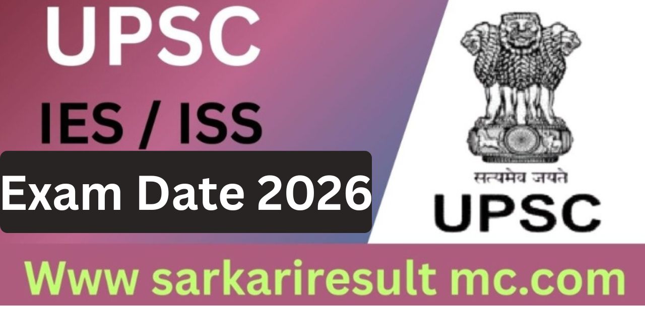 UPSC IES ISS Exam Date 2026