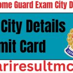 UP Police Home Guard Exam City Details 2026