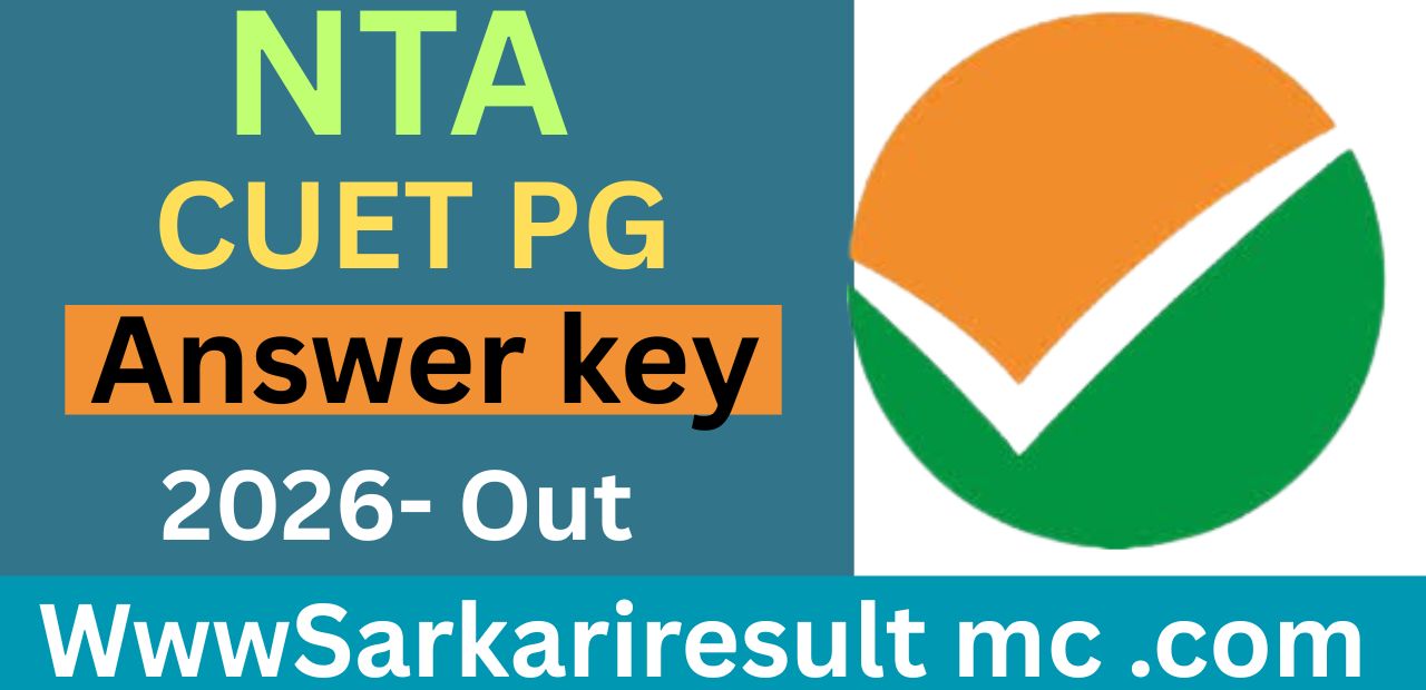 NTA CUET PG Answer key 2026