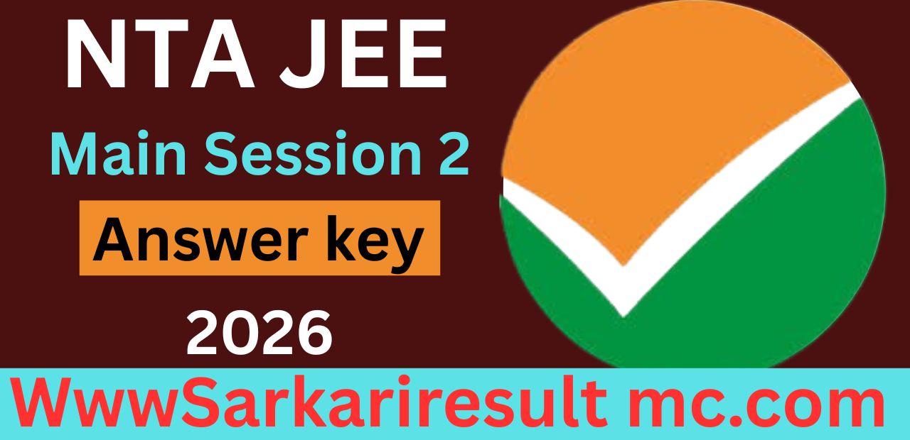 NTA JEE Main Answer Key 2026