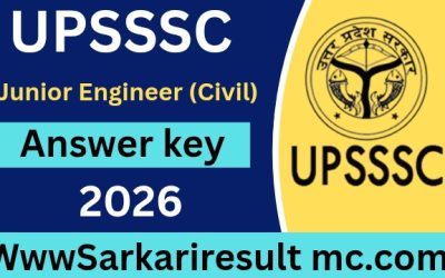 UPSSSC Junior Engineer (Civil) Answer Key 2026