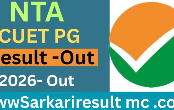 NTA CUET PG Result 2026